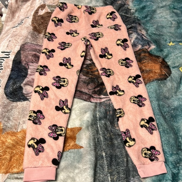 MINNIE MOUSE FUZZY PJ PANTS - Picture 2 of 2